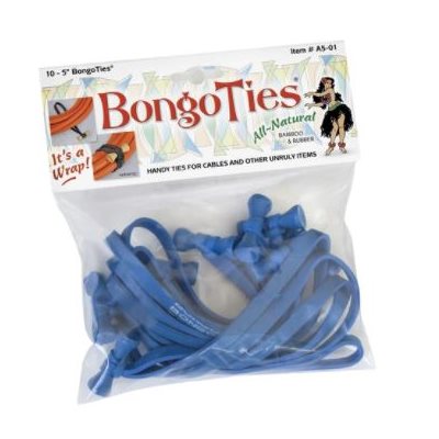 BONGO TIES BLUE (10PK)