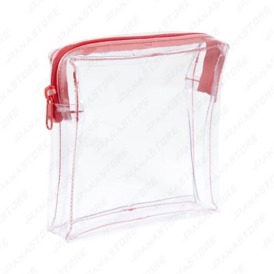 RED ZIP BOX POUCHES